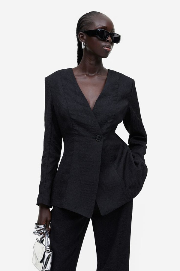 Textured-Weave Blazer from H&M