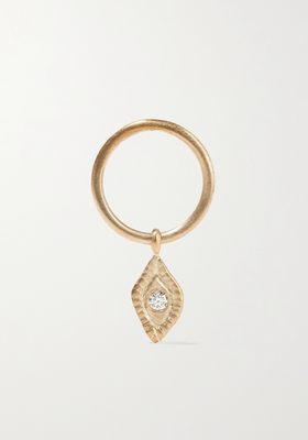 Soaud N°1 9-Karat Gold Diamond Earring from Pascale Monvoisin 