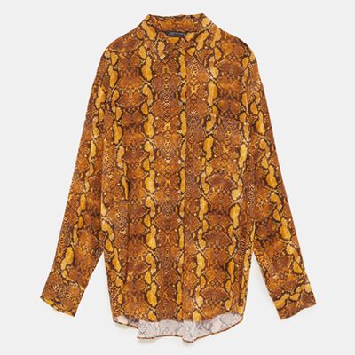 Snake Print Shirt from Zara