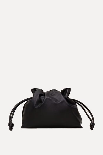 Leather Drawstring Soft Pouch Bag from Phase Eight