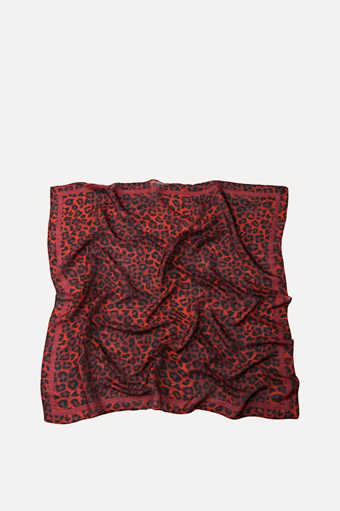 Animal Print Modal & Silk Scarf from Zara