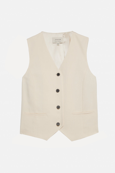 Hopsack Tailored Waistcoat from Jigsaw