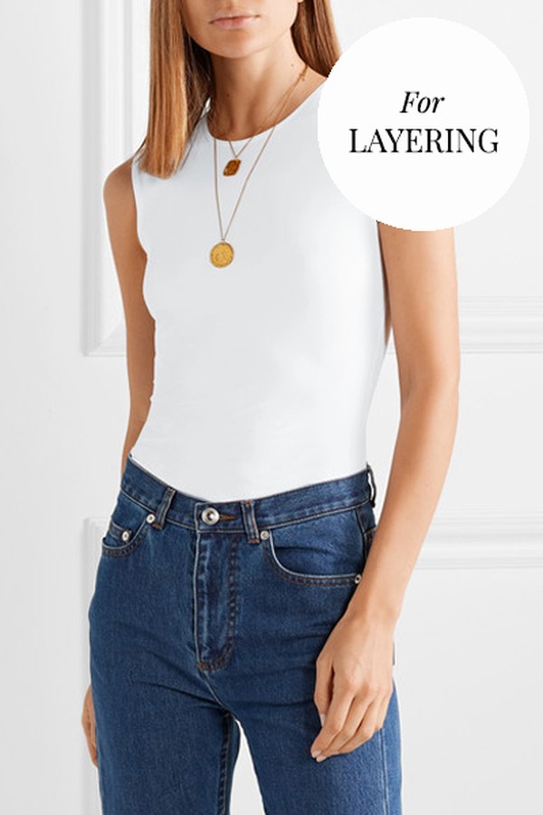 Lenox Stretch-Jersey Thong Bodysuit from Alix NYC
