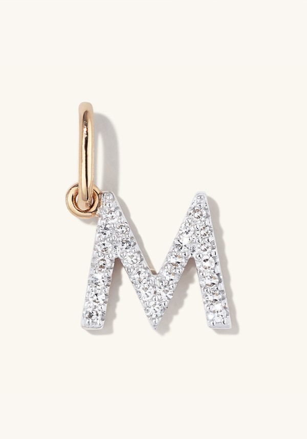 Diamond Letter Charm