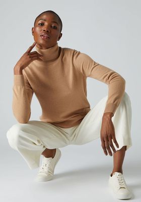 Polo Neck Cashmere Sweater from N.Peal
