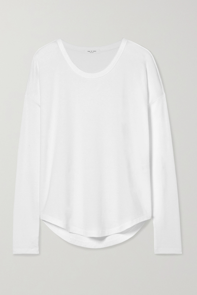 Hudson Slub Stretch-Jersey Top from Rag & Bone