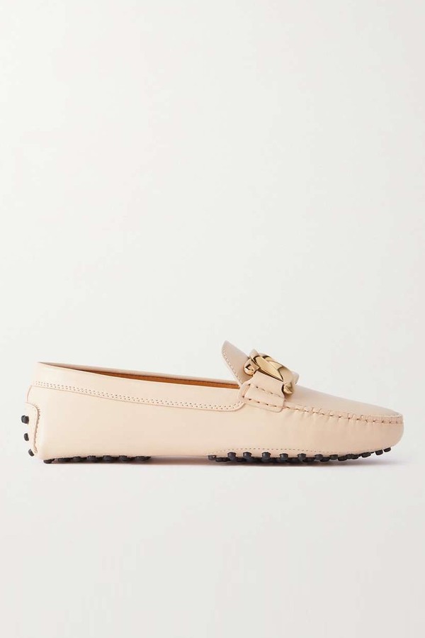 Gommini Embellished Leather Loafers from Tod's