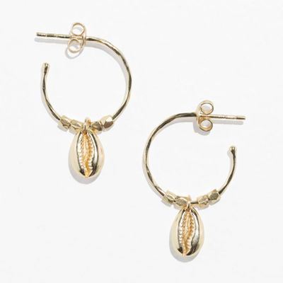 Puka Shell Hoop Earrings from & Other Stories