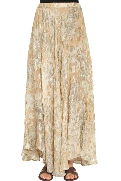 Cotton & Lurex Jacquard Long Skirt from Mes Demoiselles