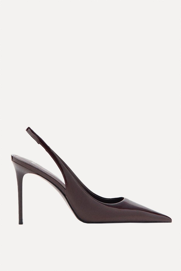 Patent Leather Heel Shoes from Mango