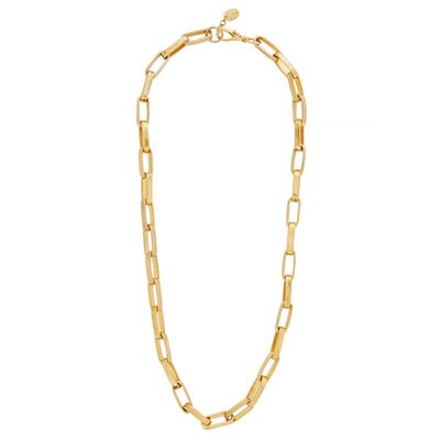 Masculine Gold-Plated Chain Necklace from Liya