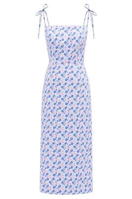 Pink & Blue Floral Night Garden Dress from The Vampires Wife