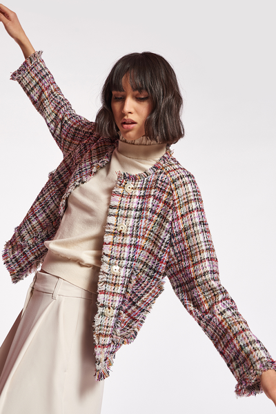 Multicolour Tweed Jacket from Essential Antwerp