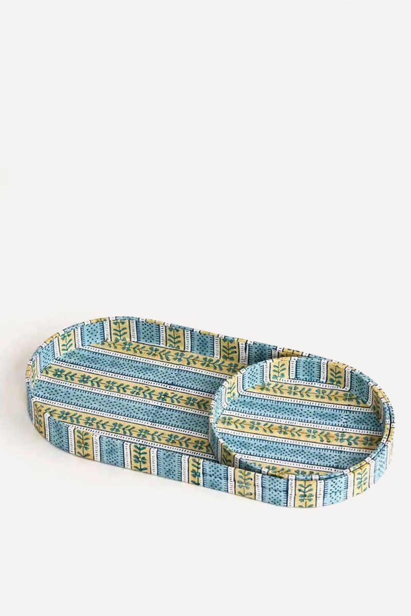 Hand Blocked Desk Tray Duo from Host Home 