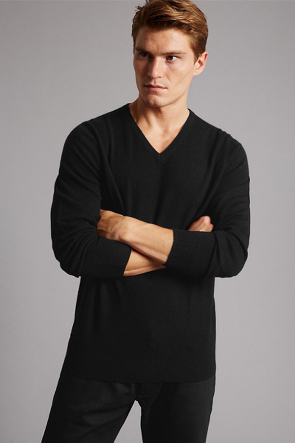 Pure Cashmere V-Neck Jumper