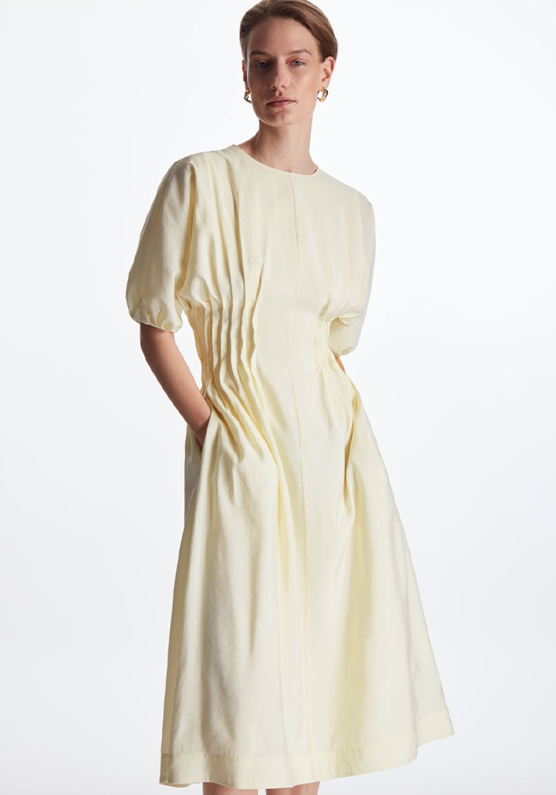 Gathered Midi Dress