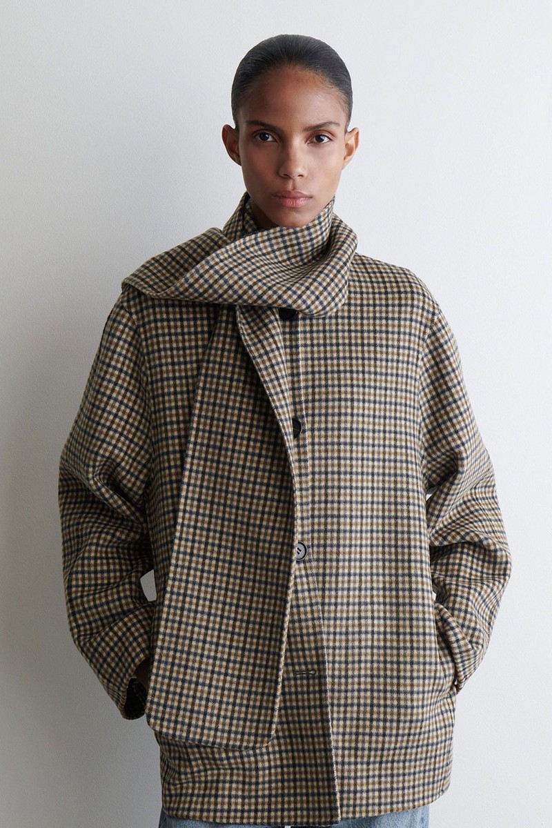Double-Faced Wool Scarf Jacket from COS