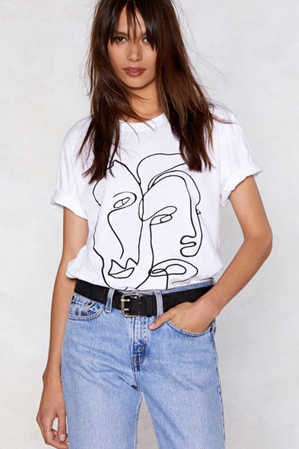 Two Faced Tee, White
