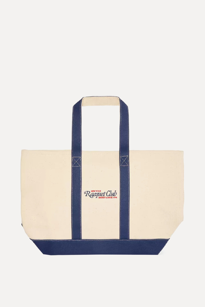 94 Racquet Club Cotton-Canvas Tote Bag from Sporty & Rich