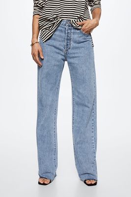 High-Rise Wide-Leg Jeans from Mango 