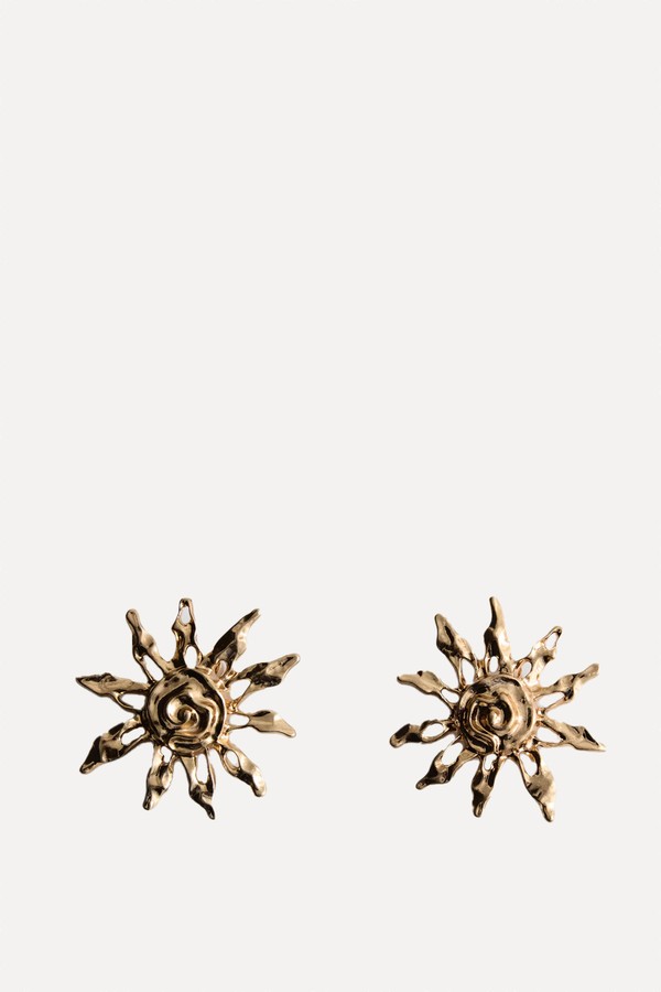 Sun Design Earrings from Mango