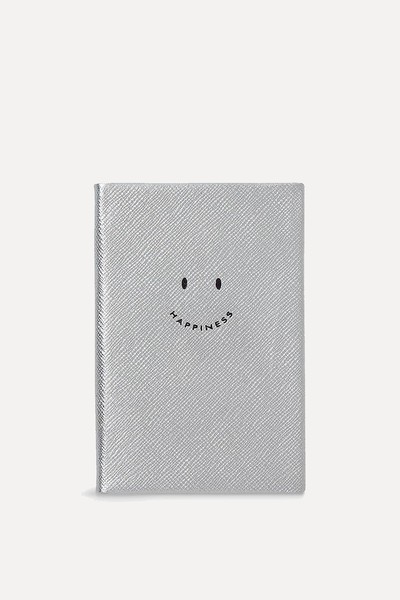 Chelsea Happiness Cross-Grain Leather Notebook from Smythson