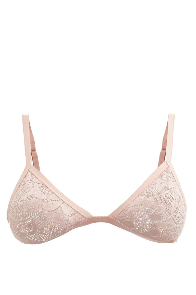 Floral-Lace Triangle Bra from Araks Bryce