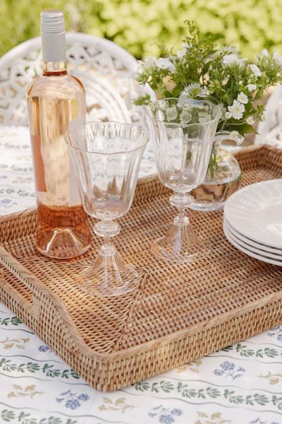 Rattan Serving Trays from Rebecca Udall