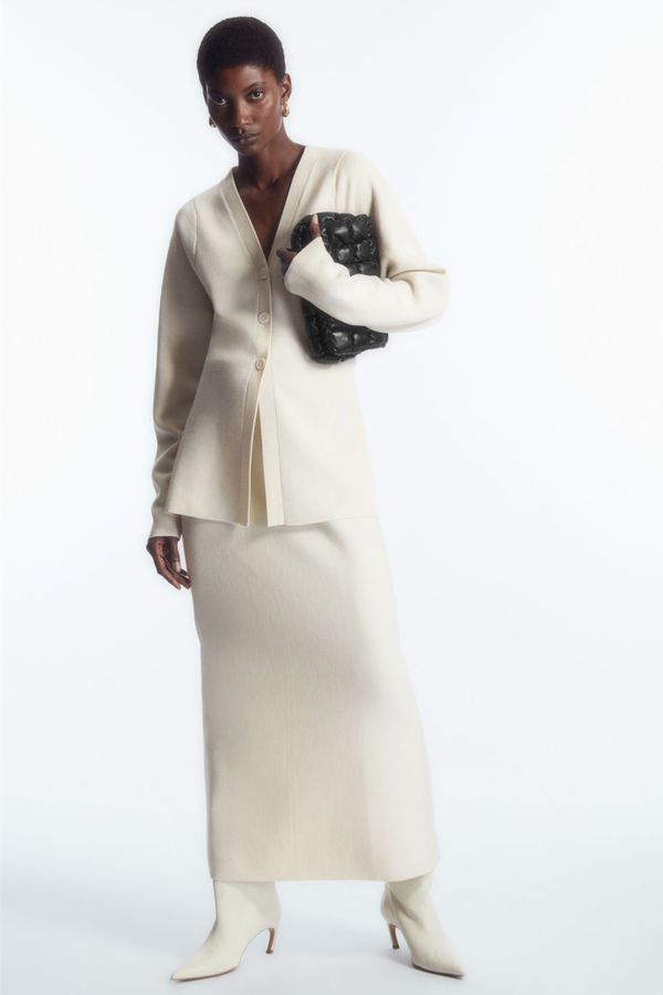 Double-Faced Wool Column Skirt from COS