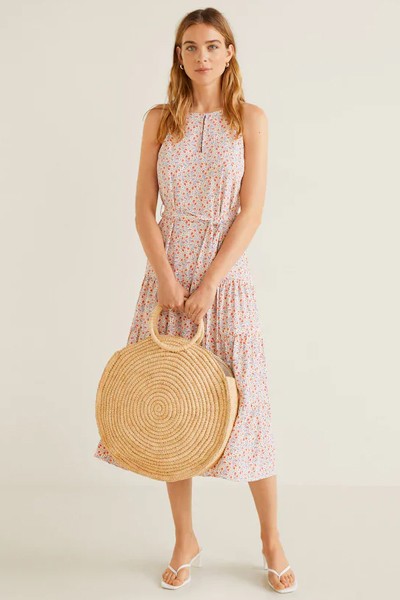 Ruffled Printed Dress from Mango