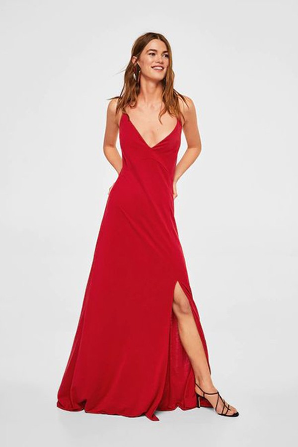 Slit Long Dress from Mango