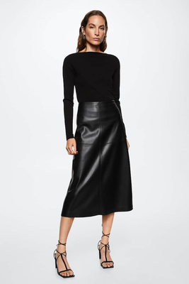Faux-Leather Skirt, £59.99 | Mango