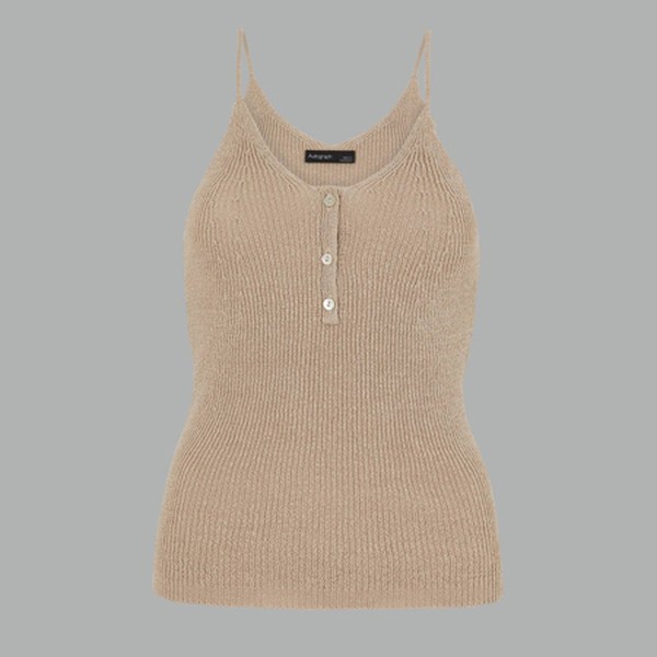 Linen Blend Textured Knitted Top