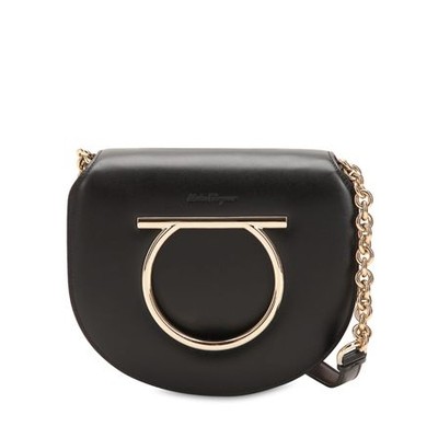 Medium Vela Leather Shoulder Bag from Salvatore Ferragamo