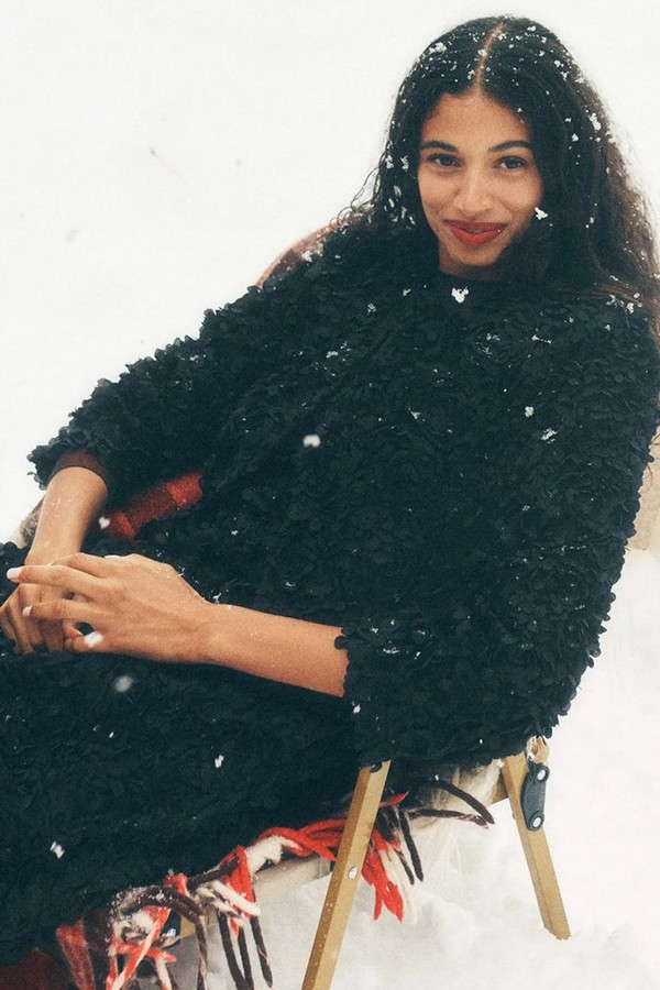 Petal Textured Cropped Jacket