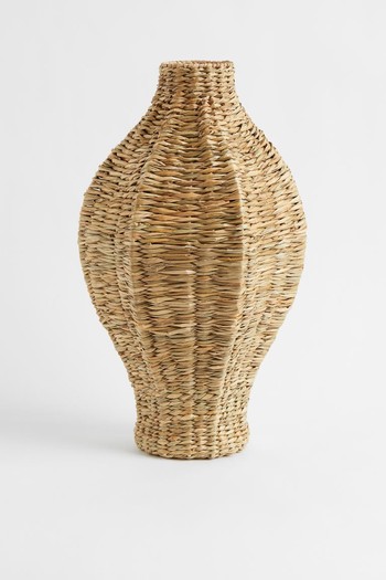 Large Handmade Seagrass Vase from H&M