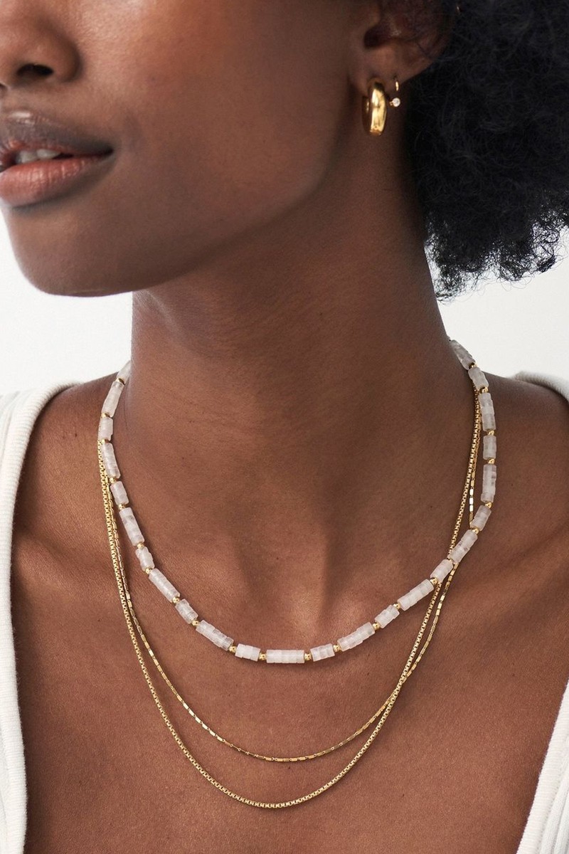 Medium Beaded Stack Necklace, £139 | Missoma