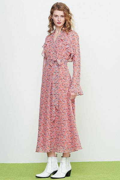 Rosalie Frill Wrap Dress from Kitri 