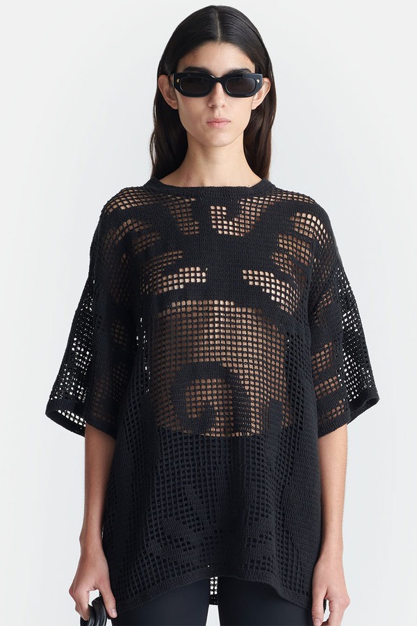 Crino Cotton-Crochet Top