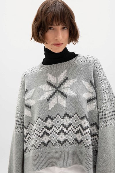 Fairisle Snowflake Cashmere Jumper