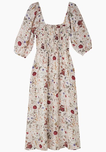 Matilda Dress Pressed Floral Ivory from Lily & Lionel