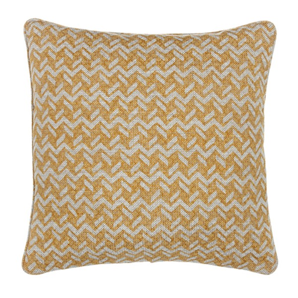 Small Square Cushion in Yellow Chiltern Linen from Fermoie