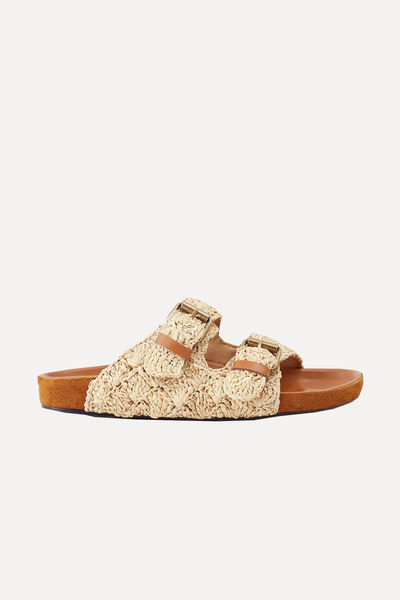 Lennyo Raffia & Leather Sandals from Isabel Marant 