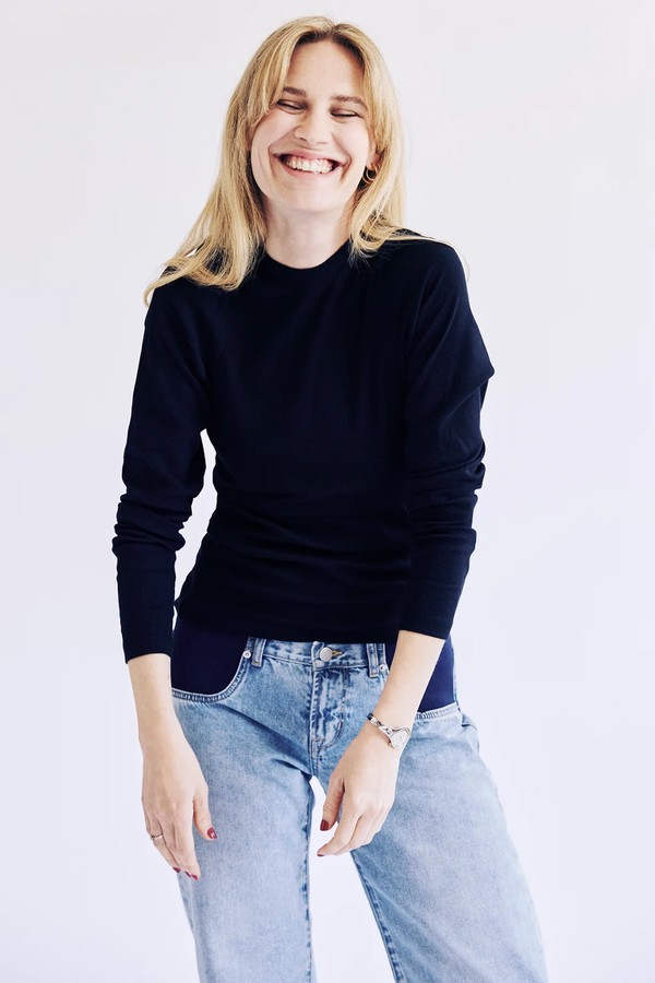 Ribbed Nursing Long Sleeve