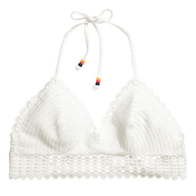 Crocheted Triangle Bikini Top from H&M