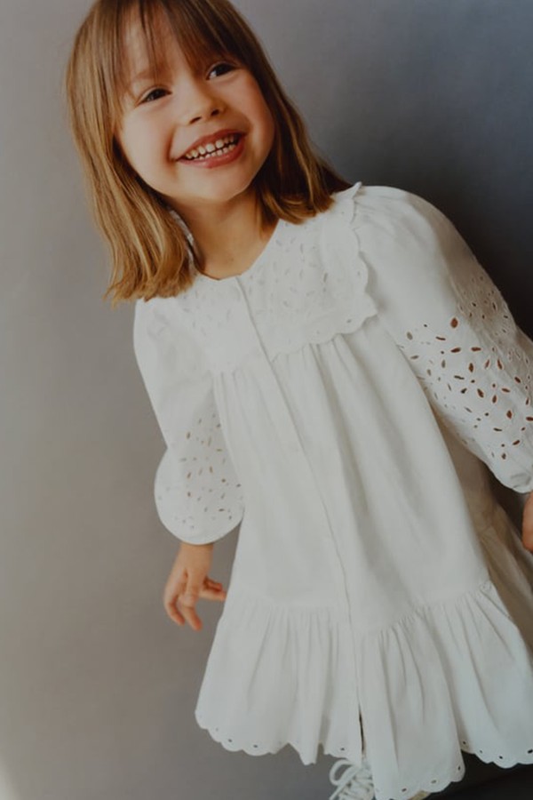 Schiffli Poplin Dress from Zara