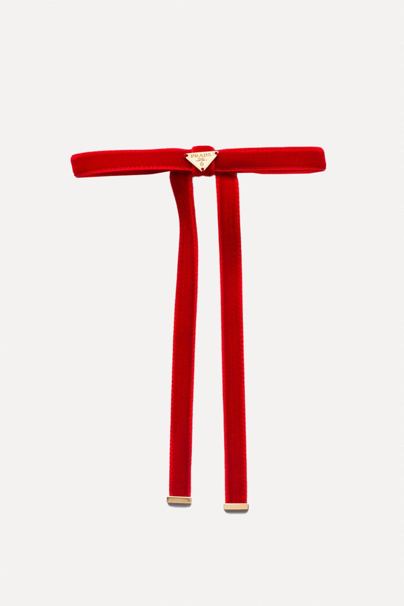 Velvet Hair Clip from Prada