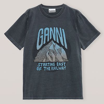 Basic Cotton Jersey T-Shirt from Ganni 