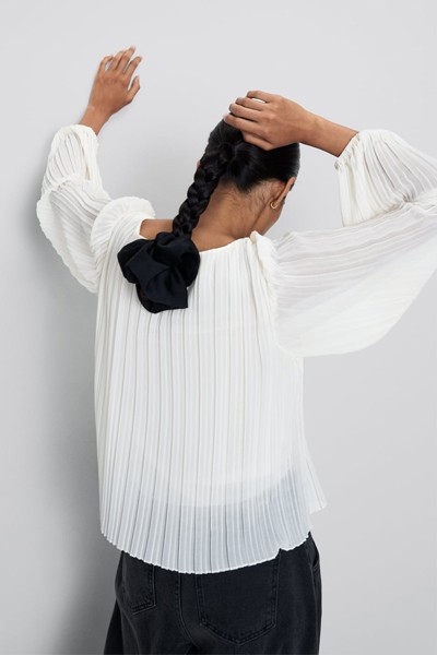 Fine Pleated Blouse from Zara