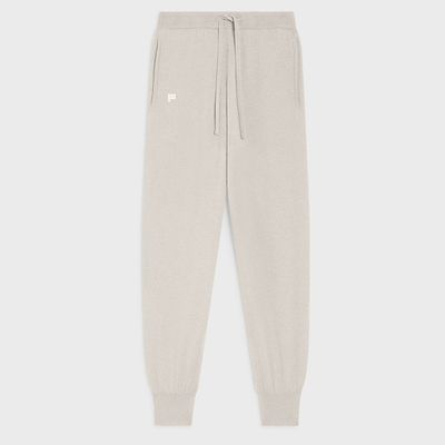 Recycled Cashmere Track Pants Oatmeal 